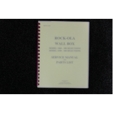 Rock-Ola - Service Manual  and Parts List Model 1564 and 1558