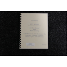 Wurlitzer Service Manual and Parts Catalog 1979 models