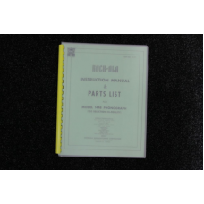 Rock-Ola - Instruction Manual en Parts List  Model 1448